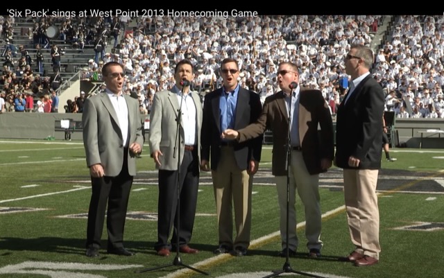 Six Pack performing at the 2013 Army homecoming game
